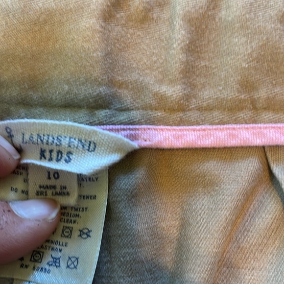 Lands end kids adjustable waist khaki skirt size 10 - Picture 2 of 5